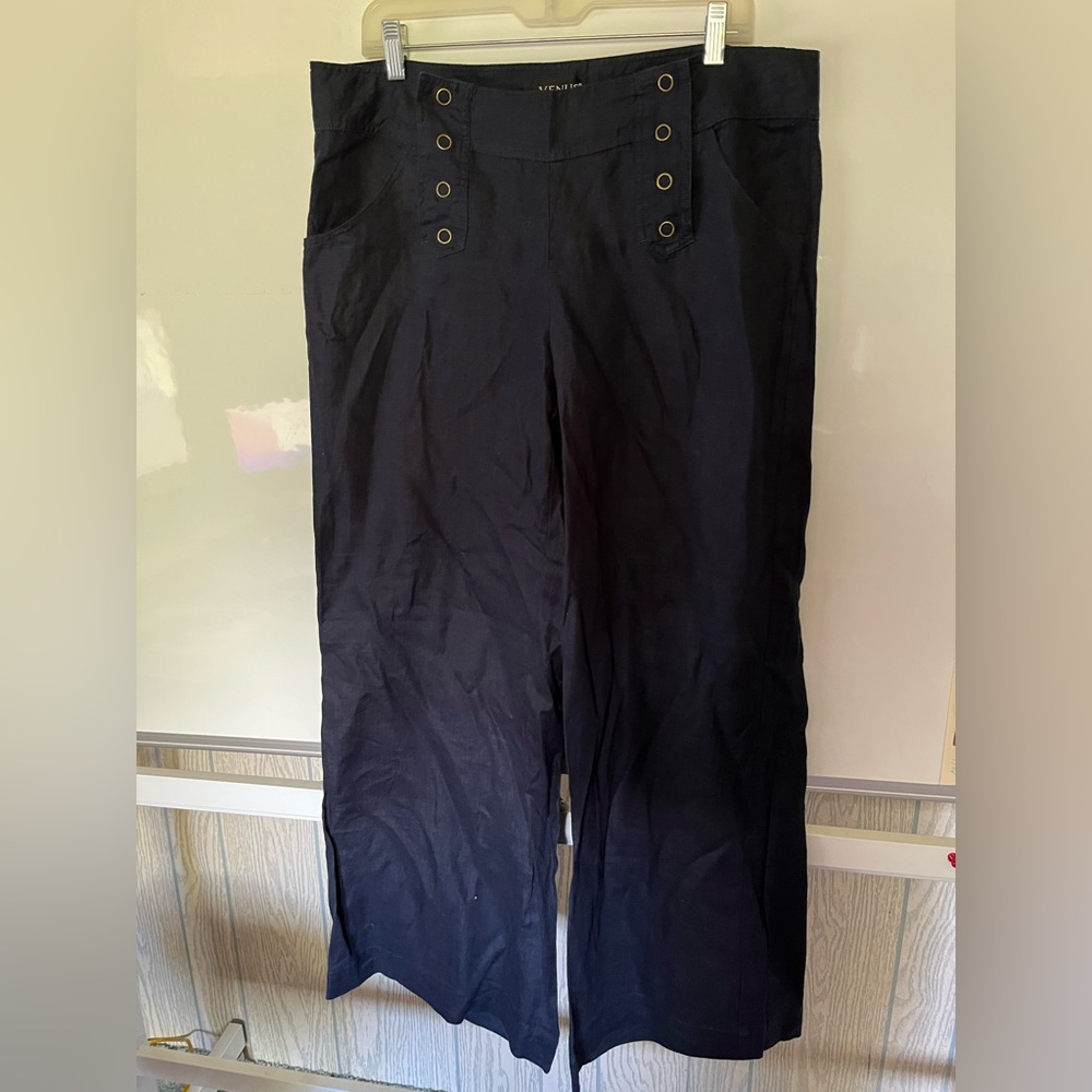 Venus wide leg linen pants
